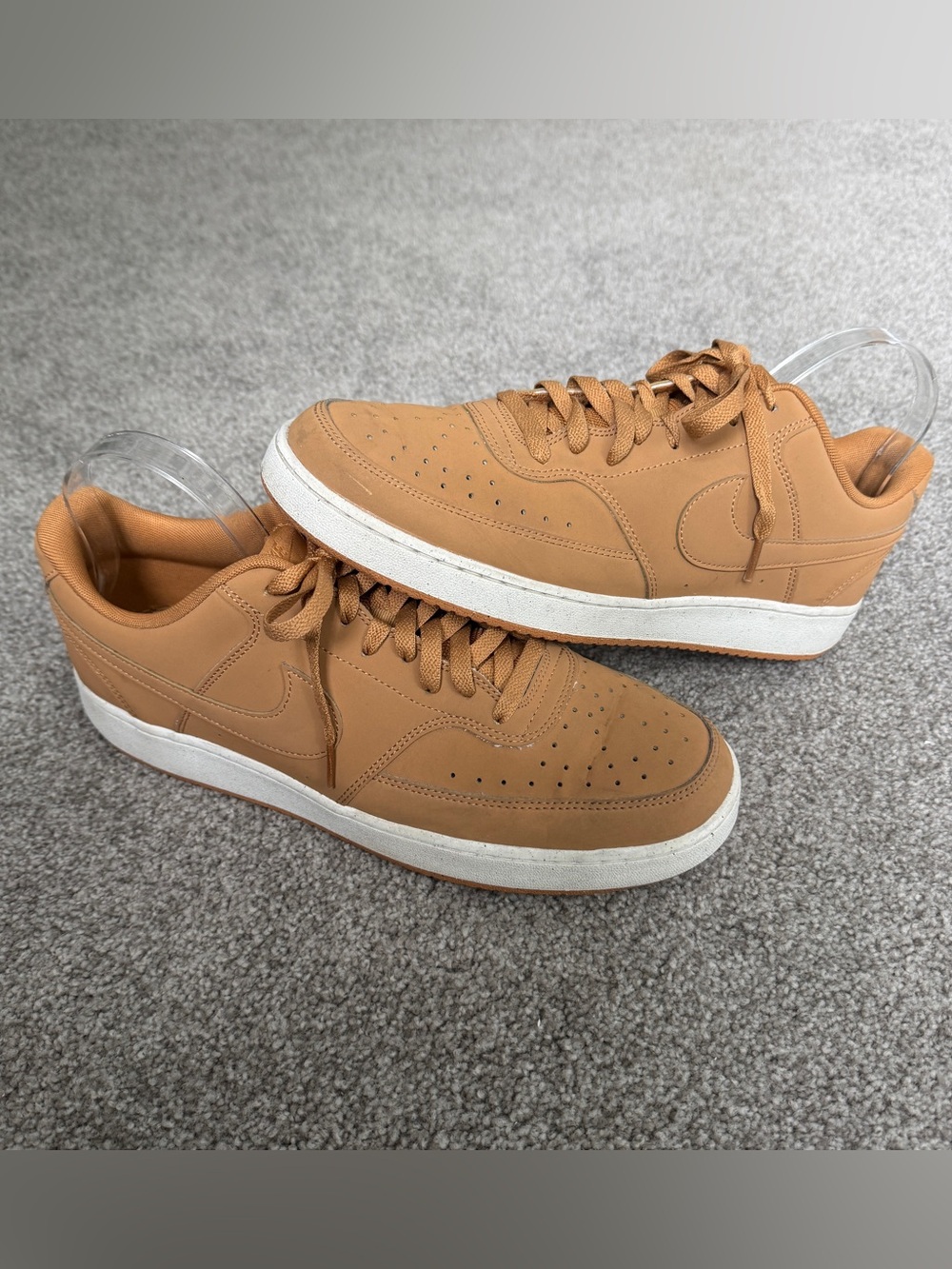 Nike Men's Court Vision Low Flax Sneakers HJ4031-200 Neutral Retro Size 12 US